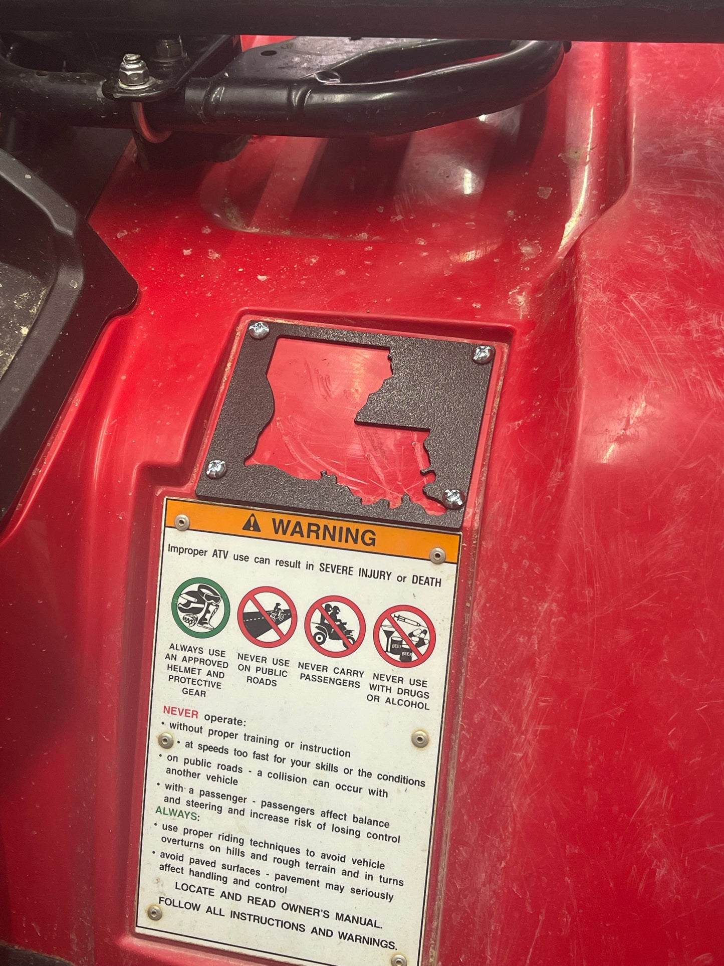 Warning label replacement - CHOOSE YOUR STATE!